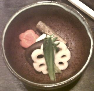 Taro, Burdock, Kyoto carrot, Lotus root and Garland chrysanthemum